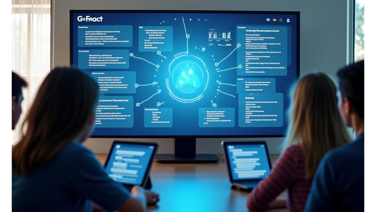 Yapay zeka kişiselleştirilmiş öğrenme platformu arayüzü, adapte öğrenme yollarını gösteriyor.