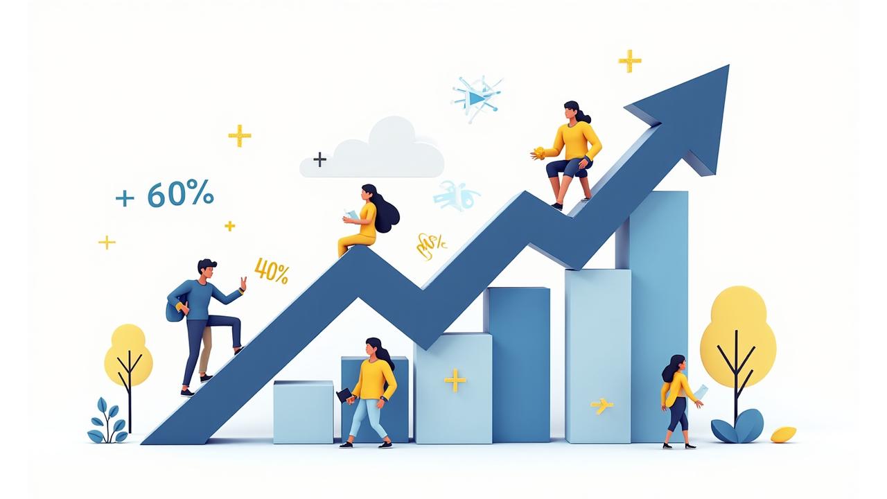 Eğitimsel başarı grafiklerini ve metriklerini gösteren bir infografik.
