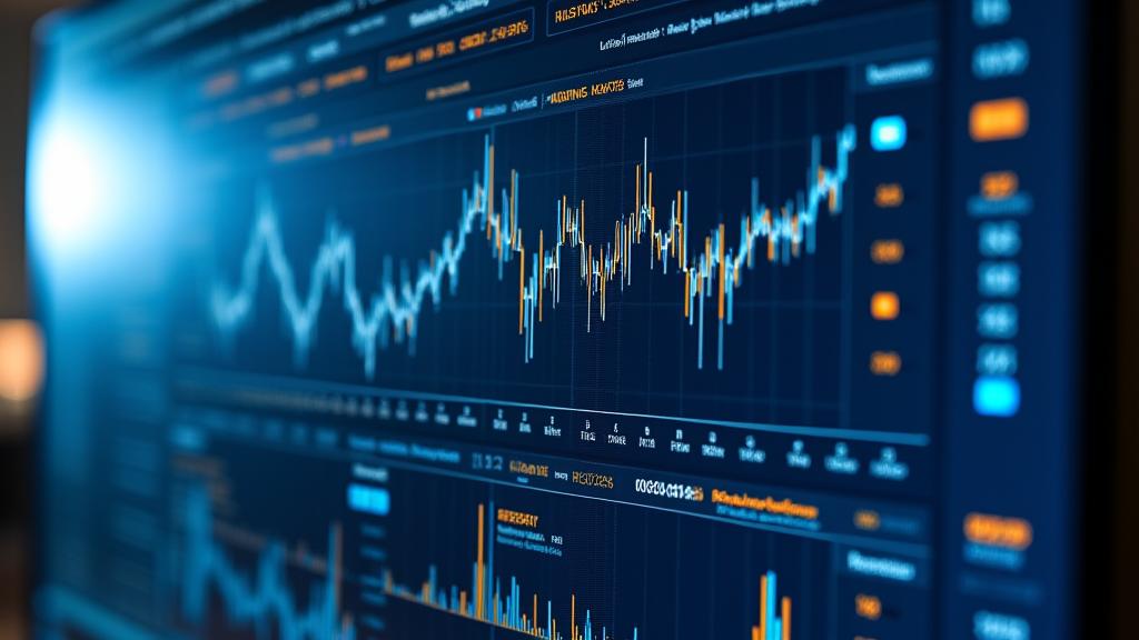 Finansal risk göstergeleri ve analitik grafikleri gösteren bir dashboard.