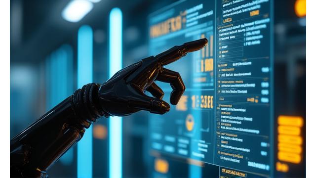 Test aşamasında bir robotik kol ve kontrol paneli